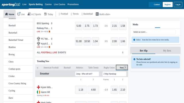Sportingbet casino screenshot